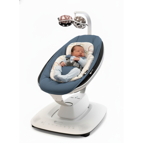 4moms Mamaroo 5.0 Elektrikli Ana Kuca�� - Slate Blue + Yenido�an Destek Pedi