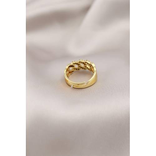 Gold Renk Metal Zincir Model Tal Kadn Yzk