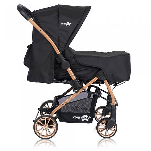 Comfymax �ift Y�nl� L�ks Bebek Arabas� - Black Thunder