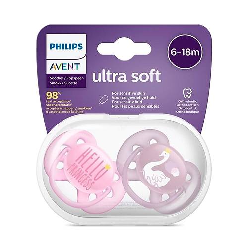 Philips Avent Ultra Soft Yumu�ak 2li Emzik 6-18 Ay - SCF223/02