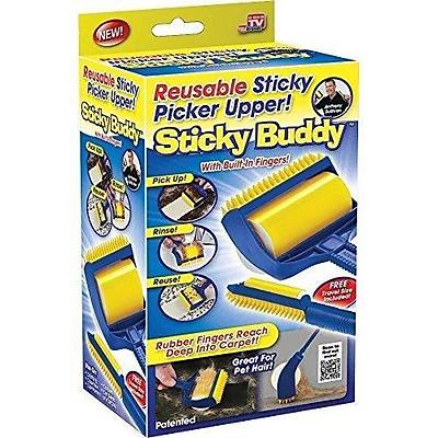 Sticky Buddy Tekrar Kullanılabilir Yapışkan Kıl Tüy Toplama Rulosu Seti