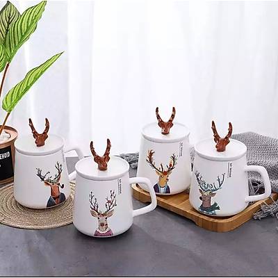Kapakl Bay Geyik Kupa - Mr. Moose Mug