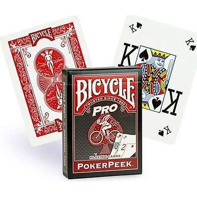 Bicycle Poker Peek Pro Kýrmýzý