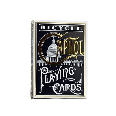 Bicycle Capitol Playing Cards Black - Koleksiyon Poker Destesi