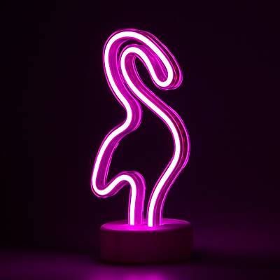 Flamingo Neon Aydýnlatma - Pilli