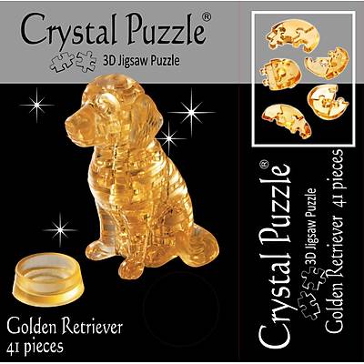 3D Crystal Puzzle Golden Retriever - 3 Boyutlu London Golden Retriever