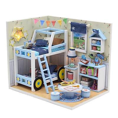 DIY Doll House - Blue Bunk Model ocuk Evi