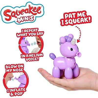 Squeakee Minis İnteraktif Balon Oyuncak Unicorn