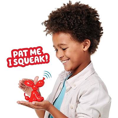 Squeakee Minis Ýnteraktif Balon Oyuncak Puppy Red