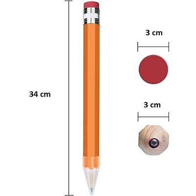 Jumbo Kurþun Kalem - Jumbo Giant Pencil
