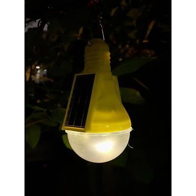 Sarkt Solar Ampul eklinde Gne Enerjili Aydnlatma - Sar