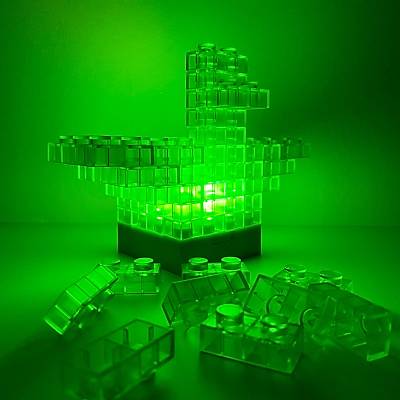 DIY Block Light - Ikl Yap Bloklar Masa ve Gece Lambas