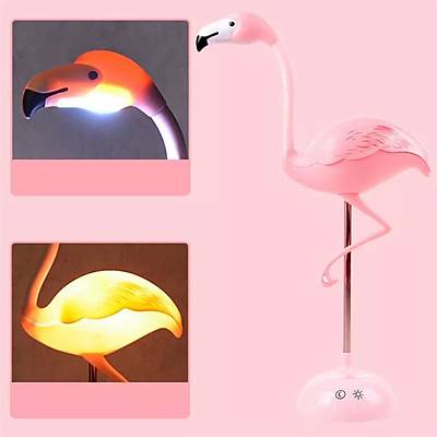 Dokunmatik Led Flamingo Gece - Masa Lambası