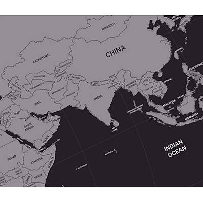 Scratch Map - Kazıma Poster Dünya Haritası