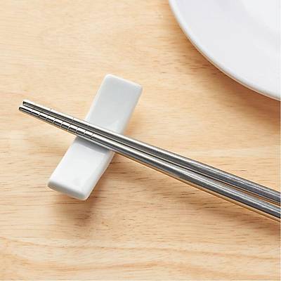 Uzun Ömürlü Chopsticks - 5 Set Paslanmaz Çelik Çin Yemeği Çubukları