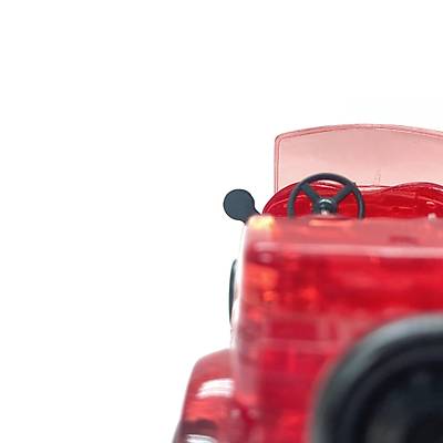 3D Crystal Puzzle Red Classic Car - 3 Boyutlu  Kýrmýzý Araba