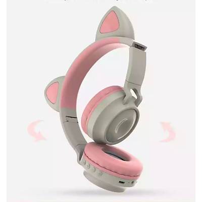 Cat Ear Wriless Headphones - Kablosuz LED Ikl Kulaklk