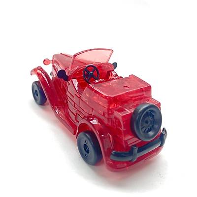 3D Crystal Puzzle Red Classic Car - 3 Boyutlu  Kırmızı Araba