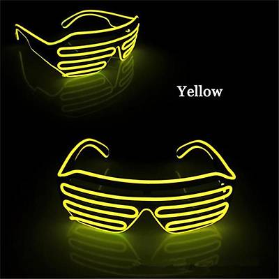Neon Işıklı Parti Gözlüğü - Neol Led Partty Glasses