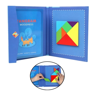 Mıknatıslı Kitap Tangram - Montessori Eğitim Materyali