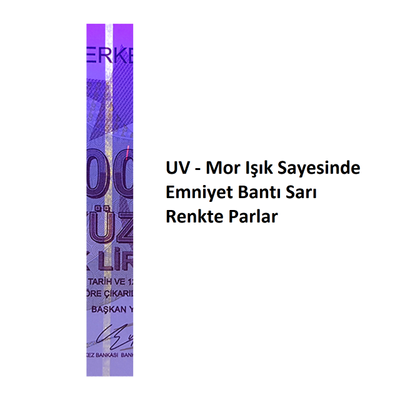 Cep Boy UV - Sahte Para Feneri - Mor Ik