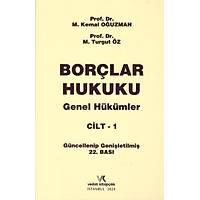 Vedat Kitaplk Borlar Hukuku Genel Hkmler Cilt - 1 M. Kemal Ouzman, M. Turgut z