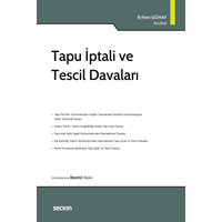 Sekin Yaynlar  Tapu ptali ve Tescil Davalar (Erhan Gnay) Erhan Gnay