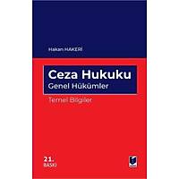 Adalet Yaynevi Ceza Hukuku Genel Hkmler Temel Bilgiler Hakan Hakeri