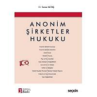 Sekin Yaynlar Anonim irketler Hukuku Soner Alta