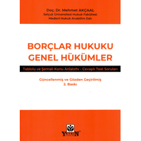 Yetkin Yaynevi Borlar Hukuku Genel Hkmler Tablolu ve emal Konu Anlatm - Cevapl Test Sorular Mehmet Akaal