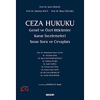 Sekin Yaynlar Ceza Hukuku Genel ve zel Hkmler Snav Soru ve Cevaplar zzet zgen