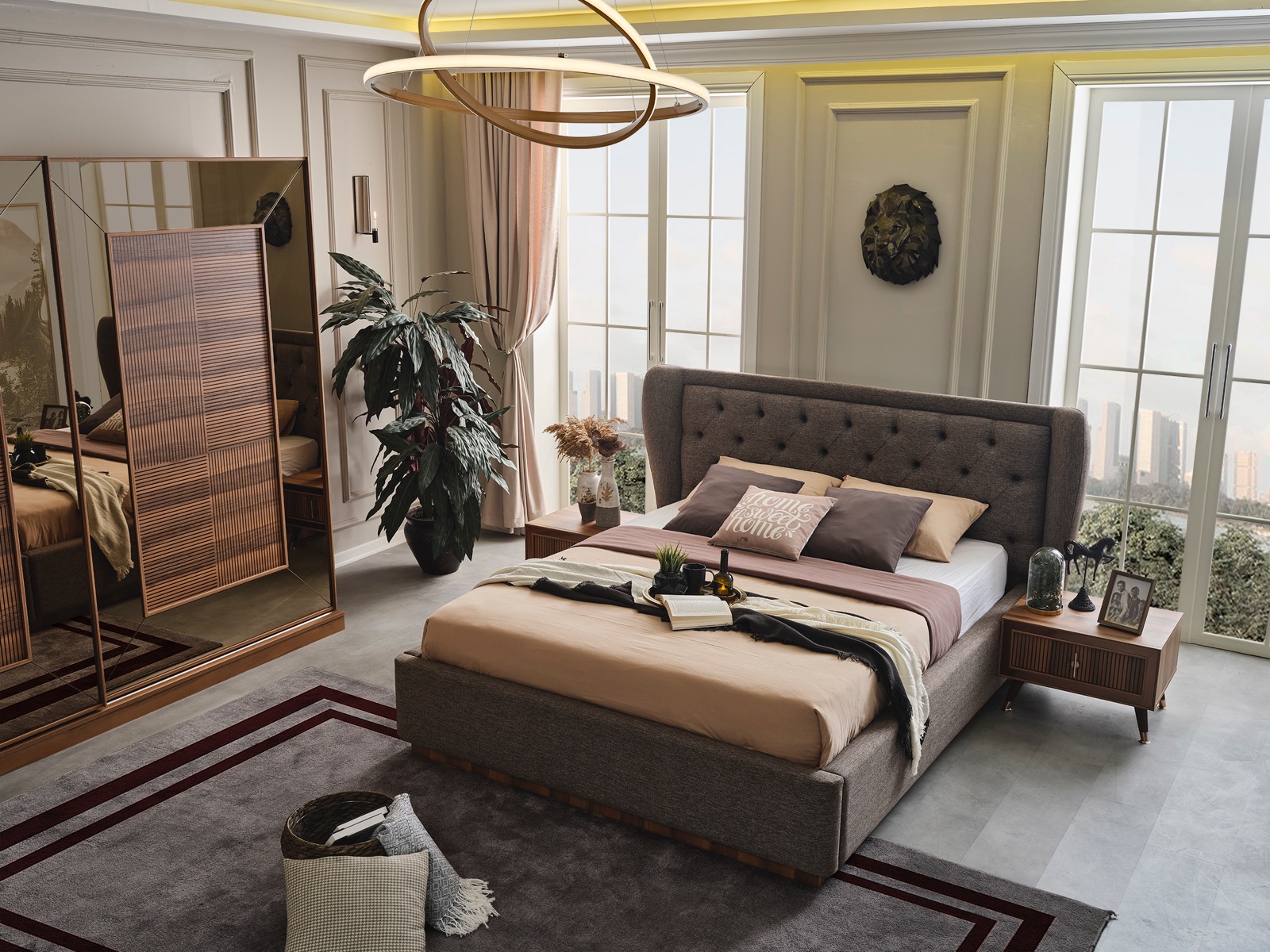 yeni model yatak odaları , as oda mobilya , asoda toprak yatak odası