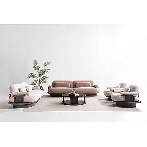 Anka Beyaz Ceviz  Koltuk Tak�m�