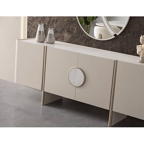 Lusso Mermer Yemek Odas Takm