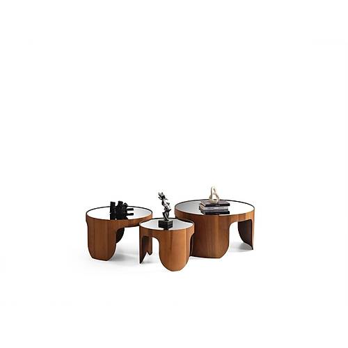117 Walnut Set Orta Sehpa
