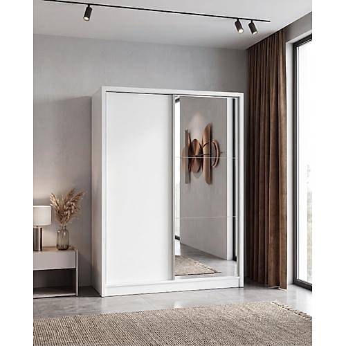 Parlak Beyaz 2 Kap�l� Dolap