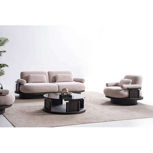 Anka Beyaz Ceviz  Koltuk Tak�m�