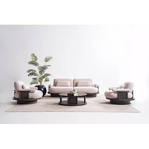 Anka Beyaz Ceviz  Koltuk Tak�m�