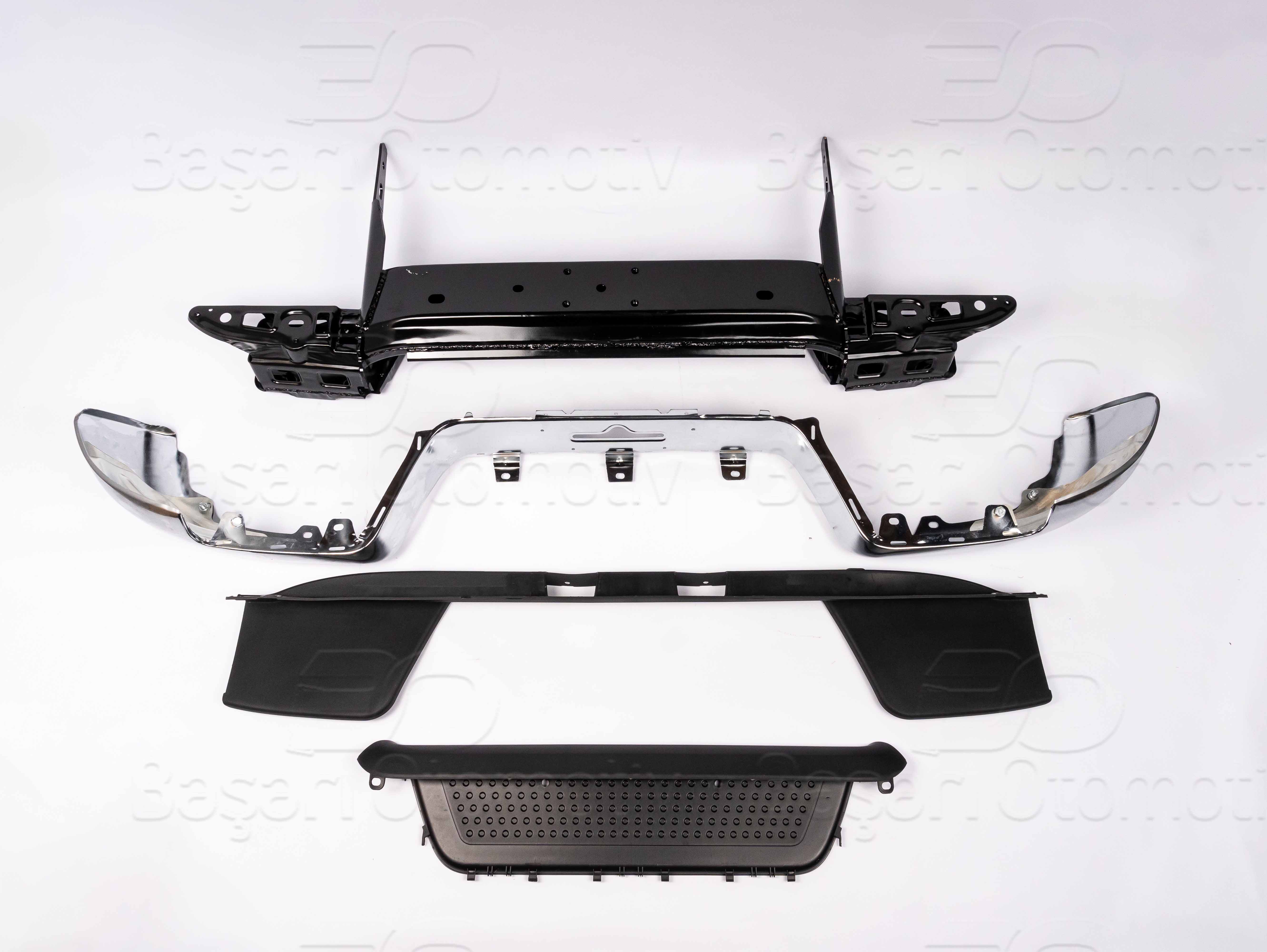 AMAROK 2010-2020 TAMPON SETI SENSORSÜZ NİKELAJLI + TAMPON DEMİRİ + BASAMAK