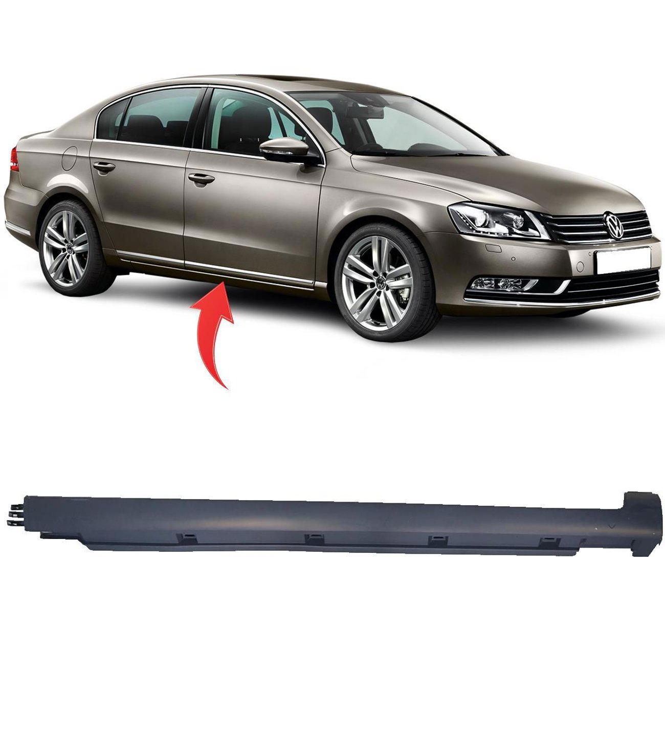 VOLKSWAGEN PASAT B7 2010-2014 MARŞBİYEL KAPLAMASI SAĞ TARAF