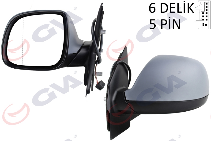 AMAROK 2010-2016  AYNA KOMPLE ELEKTRİKLİ ISITMALI BOYANIR TİP SOL TARAF