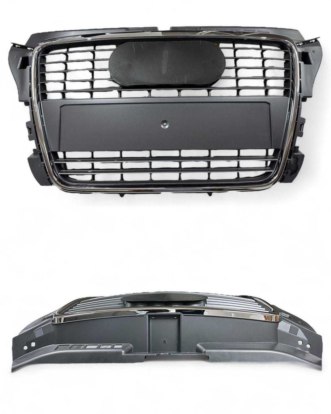 AUDİ A3 2009-2013 ÖN PANJUR KROMLU GRİ RENK  (ARMASIZ)