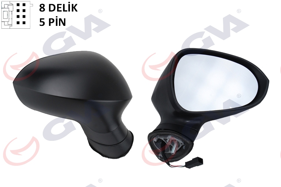 SEAT İBİZA 2008> Sonrası SAĞ AYNA KOMPLE ELEKTRİKLİ ISITMALI ASTARLI 5 FİŞ