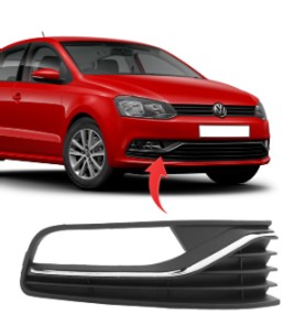 VOLKSWAGEN POLO 2015-2017 ÖN TAMPON SİS IZGARASI SİSLİ VE KROMLU TİP SAĞ