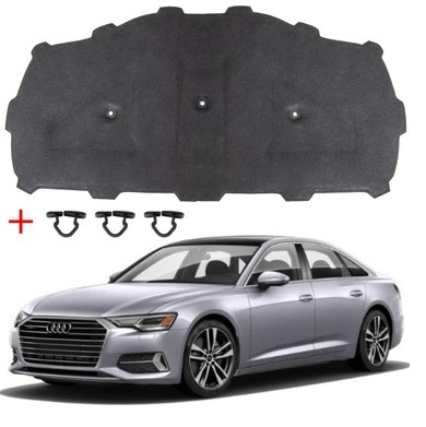 AUDI A6 2019-2025 MOTOR KAPUT KEÇESİ (İZOLASYON) KLİPSLER İLE BİR