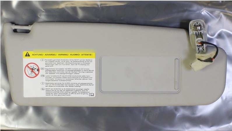 VOLKSWAGEN JETTA 2010>> GÜNEŞLİK SOL AYNALI GRİ RENK ORJİNAL OEM