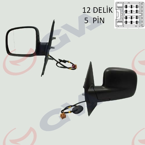 TRANSPORTER T5 2003-2009 AYNA SOL TARAF KOMPLE ELEKTRKLİ ISITMALI WİSCO MARKA