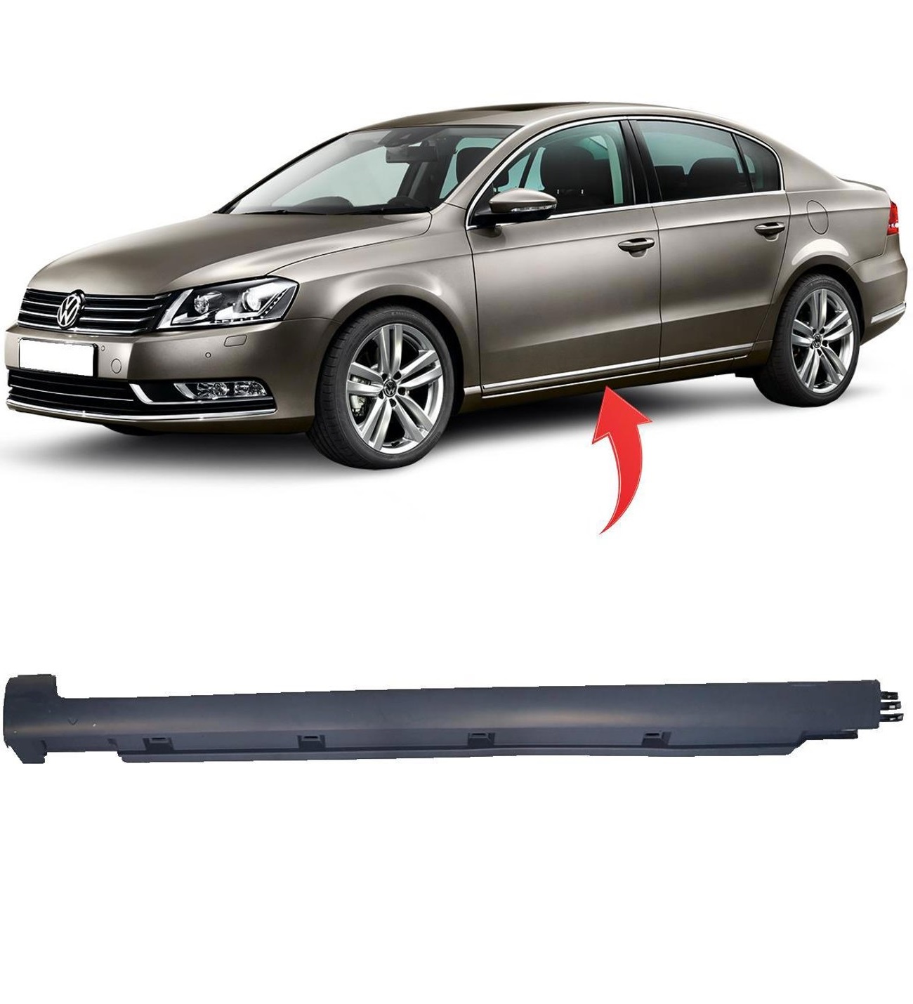 VOLKSWAGEN PASAT B7 2010-2014 MARŞBİYEL KAPLAMASI SOL TARAF