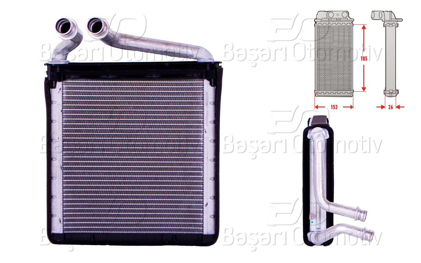VOLKSWAGEN PASSAT 2005-2015 KALORİFER RADYATÖRÜ WİSCO MARKA