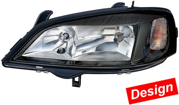 OPEL ASTRA G 1999-2004 FAR LAMBASI SOL TARAF SİYAH FÜME TİP ORJİNAL HELLA MARKA